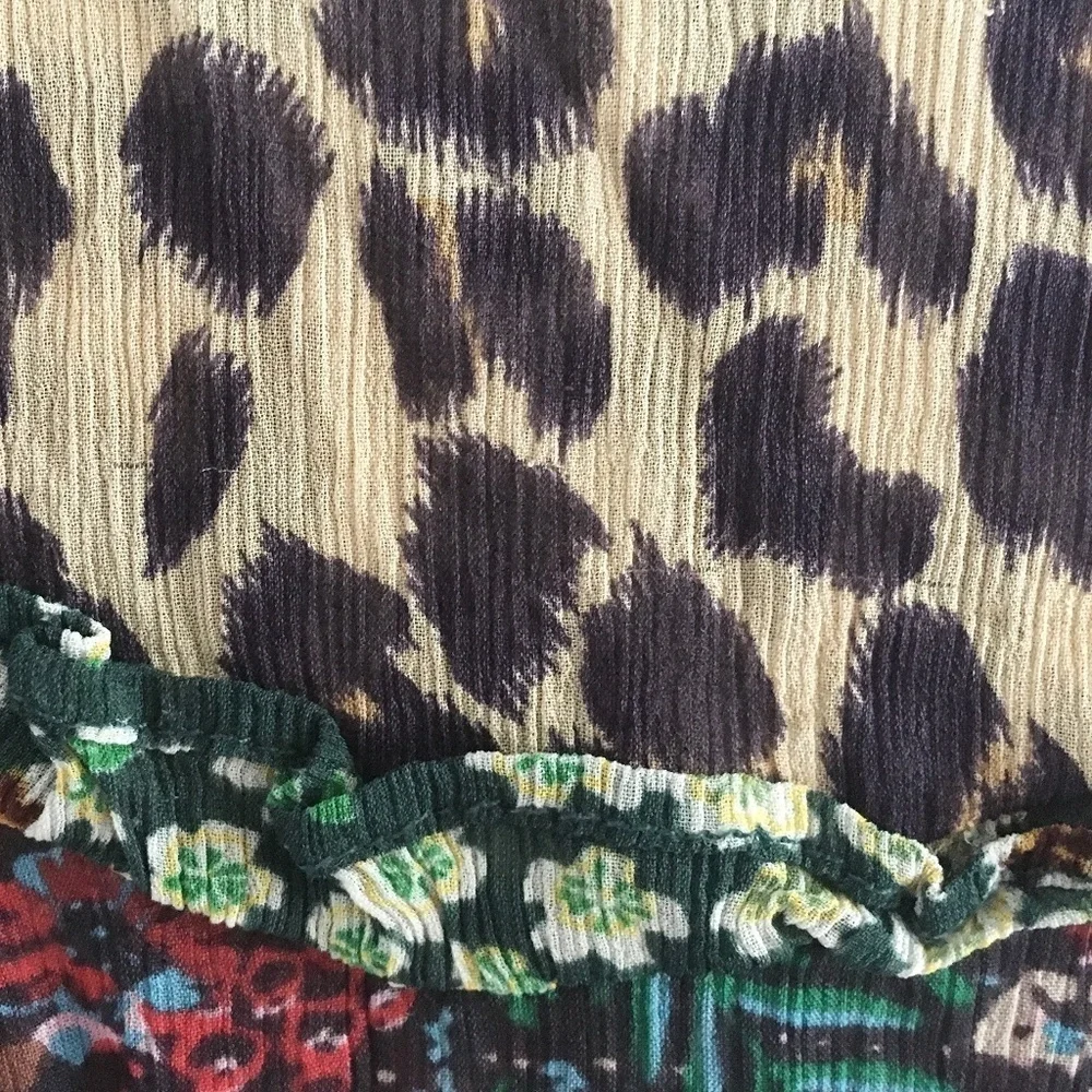 Scotch & Soda Le Jardin d’Apus Sheer Floral Top Bell Sleeve Sz S - Picture 6 of 14